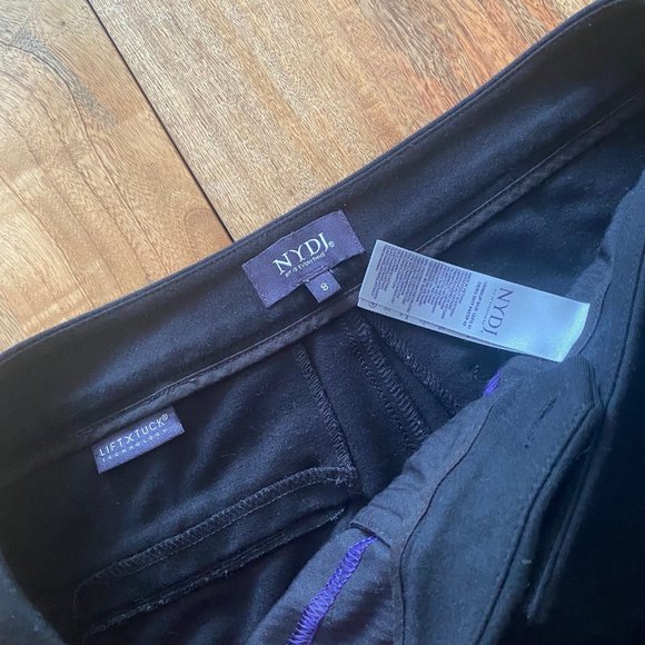 NYDJ Alina Pull On Ankle Black pants Sz8 - Picture 3 of 5